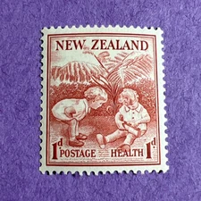 New Zealand 1938 - MH Scott B13. Children at Play.