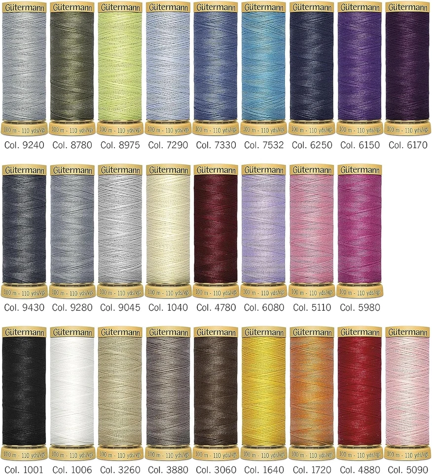 Juego de 26 hilos de algodón Gutermann Spool Box, colores surtidos Foto 2 de 4