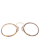 ANTIQUE PINCE NEZ SOLID 10K ROSE GOLD SPECTACLES GLASSES EYEGLASSES 7810