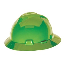 MSA 815562 Hard Hat,Type 1, Class E,Hi-Vis Green 22EY75