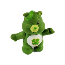 Vintage AGC 1983 Kenner Care Bears Good Luck Bear Clover Green Figure