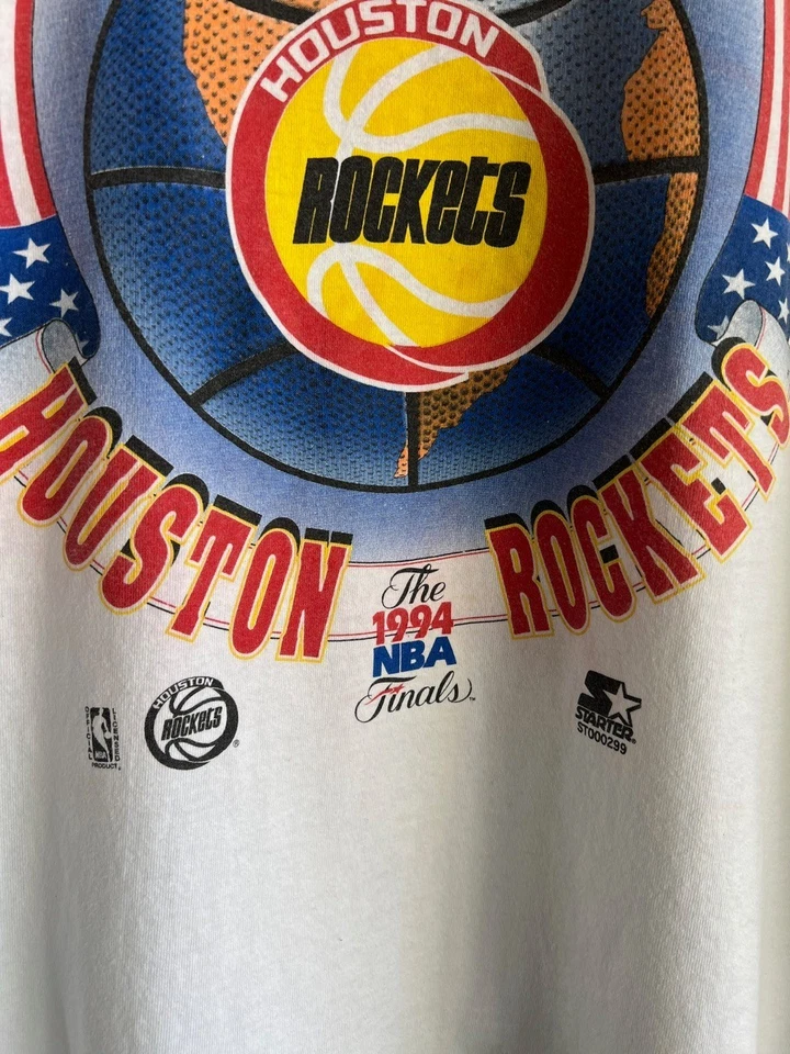 Винтажная футболка стартера финала НБА 1994 Houston Rockets Champs размер L - Изображение 4 из 4