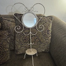 Wrapables Ashley Jewelry Organizer With Mirror Metal Girl Figure With Bow 