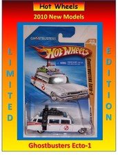 Hot Wheels Mattel 2010 New Models 25/44 Ghostbusters Ecto-1 Cadillac Movie Car