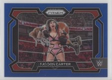 2024 Panini Prizm WWE Blue Prizm 36/199 Kayden Carter #82 03wo