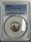 1918-D MERCURY DIME PCGS AU58