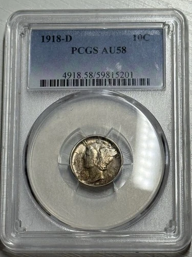 1918-D Mercury Dime — photo from another recent sale