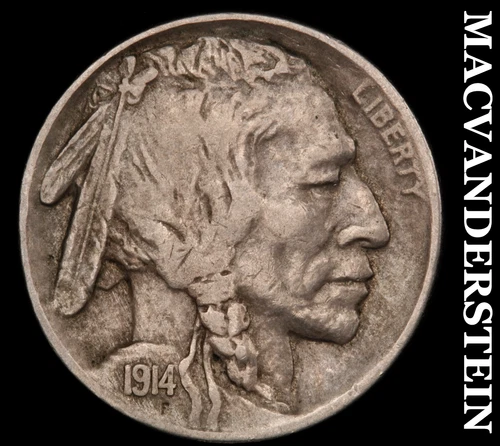 1914-S Buffalo Nickel- Extra Fine Semi Key Better Date No Reserve #i8208