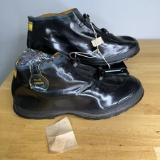 VTG Lasco  Black Rubber Boots Men's size 12 Mid Boots Water Proof Prop READ