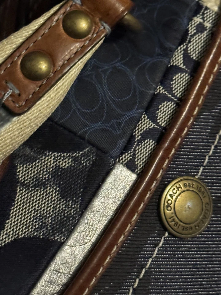 Bolso de mano Hobo Coach Vintage Denim Patchwork 10019 Foto 4 de 4