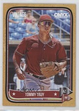 2024 Onyx Vintage Yellow Bordered /150 Tommy Troy #OVTOTR 19bk