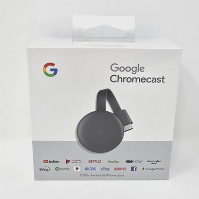 Google Chromecast (3rd Generation) Charcoal BRAND NEW SEALED