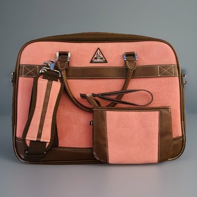 Mobile Edge 16'' Laptop Bag, Scanfast Checkpoint Friendly, Pink Suede Carry-On