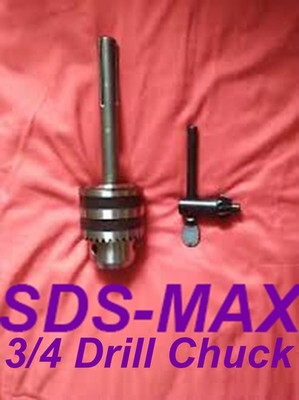 SDS-MAX 3/4'' Drill Chuck Adapter / Now Use All Drill Bits in Your SDS-Max