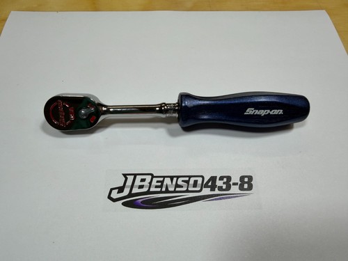 Snap-on Tools USED POWER BLUE 1/4" Drive Hard Grip Fixed Head Ratchet THLD72MB