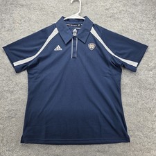 Notre Dame Fighting Irish Shirt Mens Large NCAA Football Adidas ClimaCool Polo