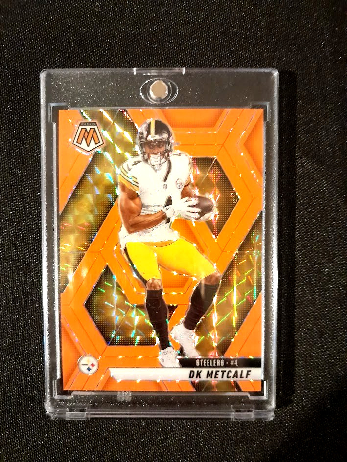 2025 Panini Mosaic DK Metcalf #33 Fluorescent Orange 1/25 SSP