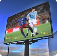 LED Sign Full Color Double Sided Programmable Digital Sign 6.3 x3 ft-2 panels