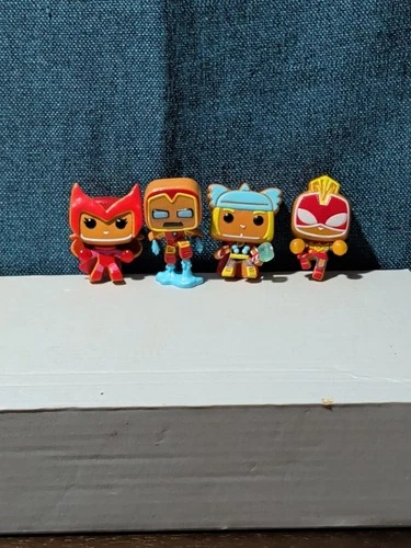 Funko Pocket Pop! Marvel Holiday Gingerbread Series (2022)- Iron Man, Thor