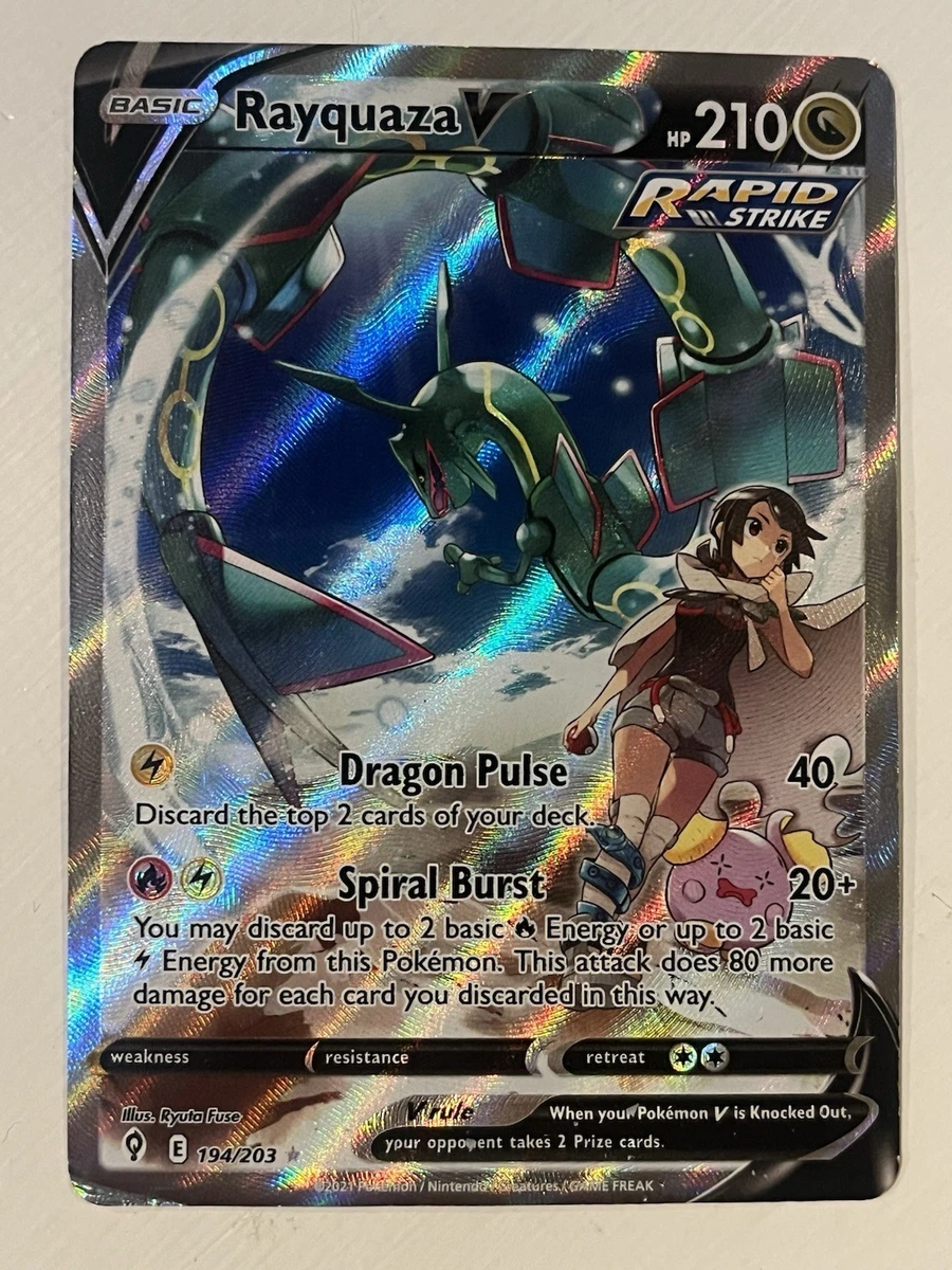 25+ Rayquaza V 194/203 SWSH07: Evolving Skies for sale | Updated