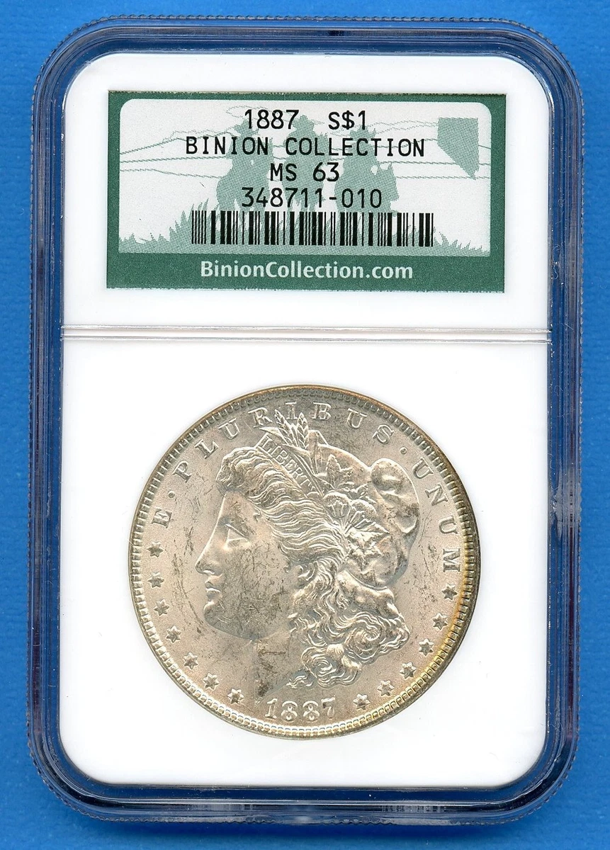 MS 63 Graded 1887 Year Morgan US Dollars (1878-1921) for sale | eBay