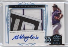 2022 Leaf Trinity Platinum Spectrum Foil 25/25 Gabriel Hughes Patch Auto 1u6