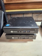 (LOT OF 2) HP EliteDesk Mini PC Core i5 VPRO 4GB RAM HDD RANDOM SIZE