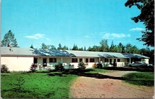 Sun-N-Sand Motel, PRUDENVILLE, Michigan Chrome Advertising Postcard