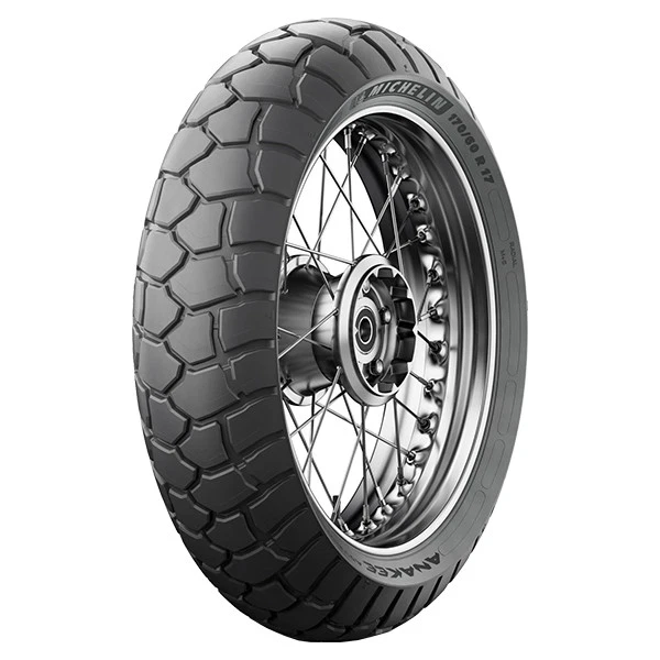 COPPIA GOMME MICHELIN 100/90-19 57V + 130/80-17 65H ANAKEE ADVENTURE DOT 2022 - Immagine 3 di 4