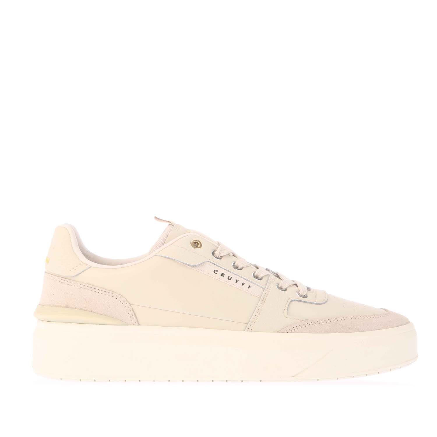 Herren Sneaker Cruyff Endorsed Tennis Schnürer Freizeit in Creme