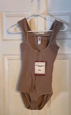 Jackie London SHAPEWEAR Compression Bodysuit 1025 size Small Color MOCHA