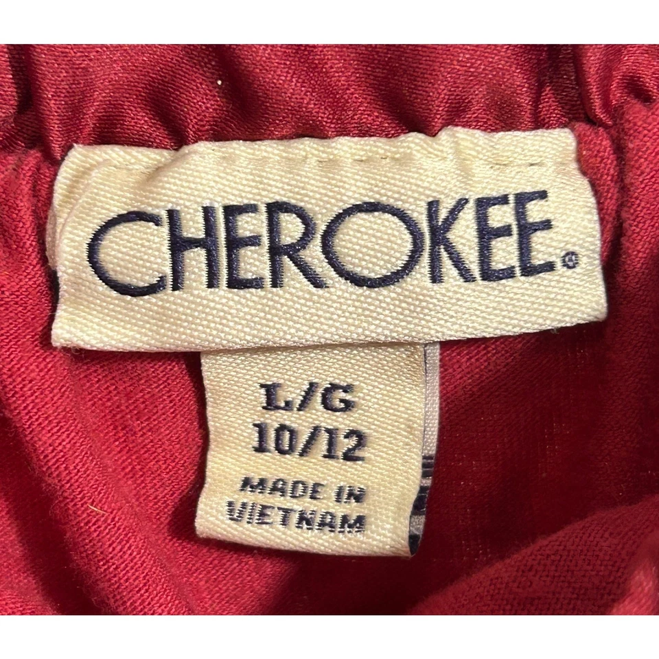 Cherokee Red Sequin Skirt Girls Size 10/12 - Image 2 of 4