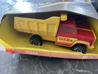 1980s Tonka Tipper Dump Truck Yellow Pressed Steel & Plastic