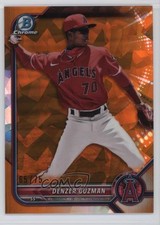 2022 Bowman Chrome Sapphire Edition Prospects Orange 65/75 Denzer Guzman 14mg