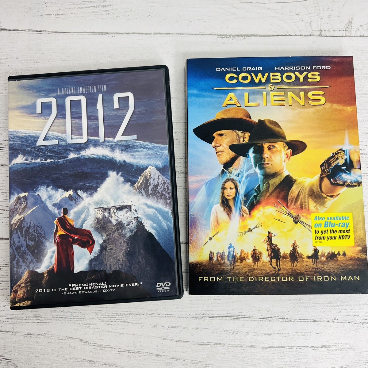 Cowboys And Aliens 2012 Dvd Widescreen Harrison Ford Daniel Craig