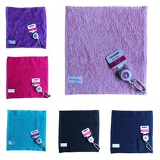 Surprizeshop Ladies Retractable Golf Towel . Aqua, Purple, Pink or Navy.