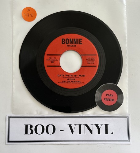 Gloria And The Relations - Date With My Man 7” Northern Soul Vinyl Rare Ex Con - Picture 2 of 6