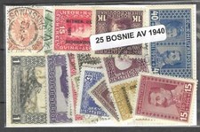 Bosnie avant 1940 25 timbres différents