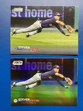 2023 Topps Stadium Club Steven Kwan Rainbow Foilboard /25 & Base Guardians SP