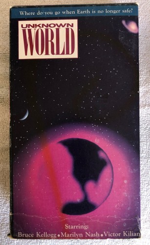 UNKNOWN WORLD VHS Paper Jacket ONLY ©1987