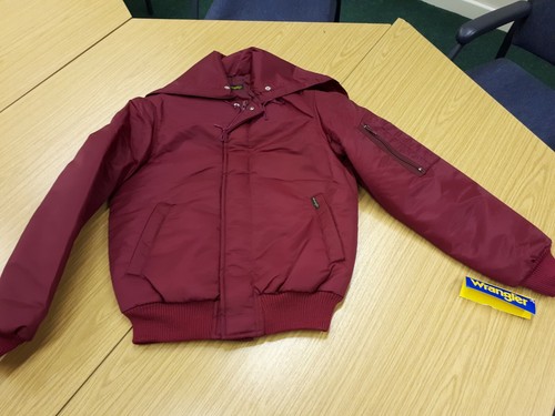Maroon Nylon Bomber Jacket 