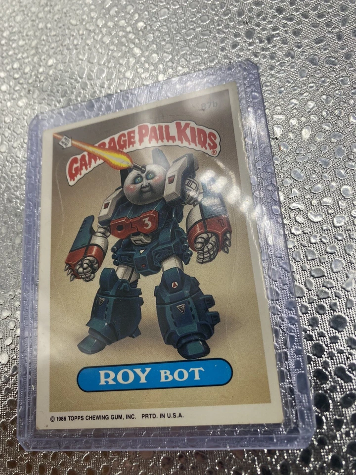 GPK cards Roy Bot 87b copyright 1986 garbage patch kids snooty sam back - Image 3 of 3