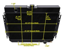 Er Champion 3 Row Black Finish Radiator For 1966 - 1968 Chevrolet Caprice Er Champion 3 Row Black Finish Radiator For 1966 - 1968 Chevrolet Caprice