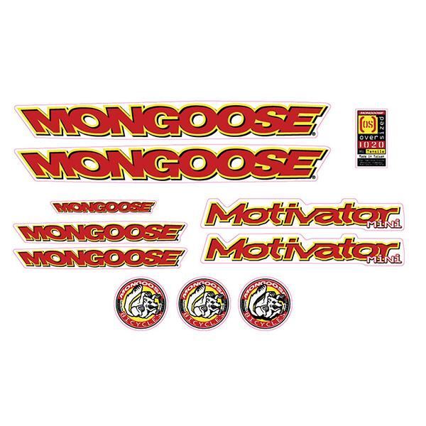 1997 Mongoose Motivator Mini Decal set