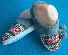 Soft Comfy Warm Winter Slippers Women Girl Lady House Shoes Sz 10 Brwon/Pink1166