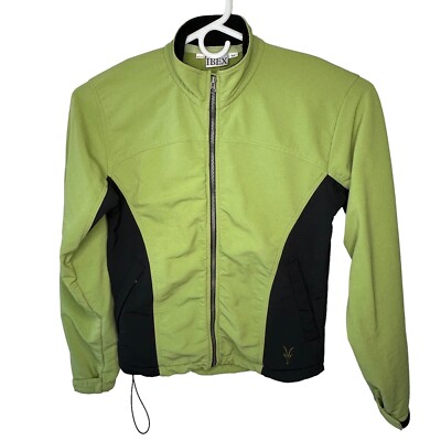 Ibex Jacket USA Green Zip LS Logo Schoeller Skifans Women's Medium