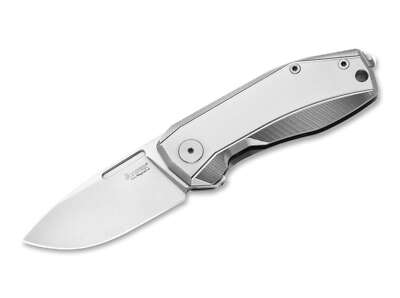 LionSteel Nano Titanium Grey Taschenmesser MagnaCut Frame Lock Folder   01LS218