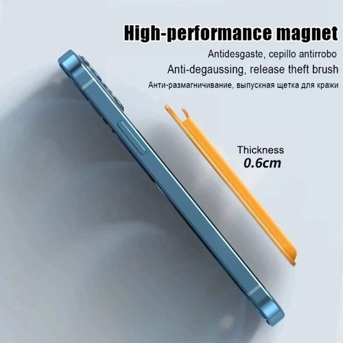Portefeuille Porte Carte Magnétique en Cuir pour Téléphones avec Etui MagSafe ou MagSafe - Photo 6 sur 24
