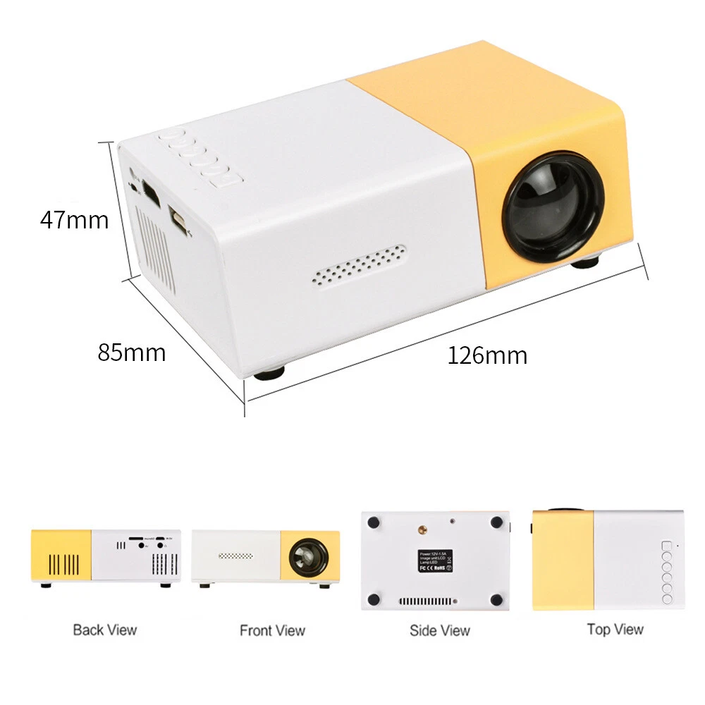Portable Mini Projector 1080P LED WiFi Video Home Office Theater Cinema HDMI USB Portable Mini Projector 1080P LED WiFi Video Home Office Theater Cinema HDMI USB