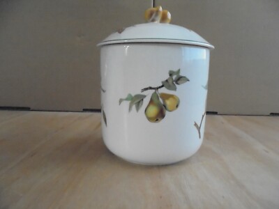 Royal Worcester Evesham Vale Vorratsdose Keksfass 9,5'' bis Deckeldeckel RAR